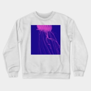 Fuchsia Glowing Jelly Fish Crewneck Sweatshirt